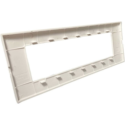 Placchetta per interruttore a 3 4 7 posti bianco perla cassetta 503 compatibile con vimar plana supporto cover - enzoled