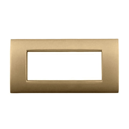 Placchetta per interruttore a 3 4 7 posti champagne cassetta 503 compatibile con living air supporto cover - enzoled