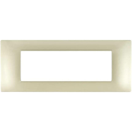 Placchetta per interruttore a 3 4 7 posti champagne cassetta 503 compatibile con vimar plana supporto cover - enzoled