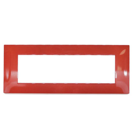 Placchetta per interruttore a 3 4 7 posti corallo cassetta 503 compatibile con vimar plana supporto cover - enzoled