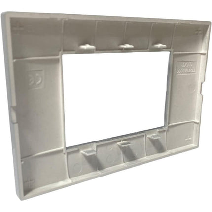 Placchetta per interruttore a 3 4 7 posti grigio platino cassetta 503 compatibile con vimar plana supporto cover - enzoled