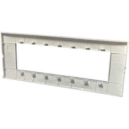 Placchetta per interruttore a 3 4 7 posti grigio platino cassetta 503 compatibile con vimar plana supporto cover - enzoled