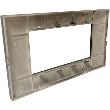 Placchetta per interruttore a 3 4 7 posti grigio scuro cassetta 503 compatibile con vimar plana supporto cover - enzoled