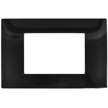 Placchetta per interruttore a 3 4 7 posti nero cassetta 503 compatibile con btcino matix supporto cover - enzoled