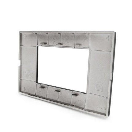 Placchetta per interruttore a 3 4 7 posti nero cassetta 503 compatibile con vimar plana supporto cover - enzoled