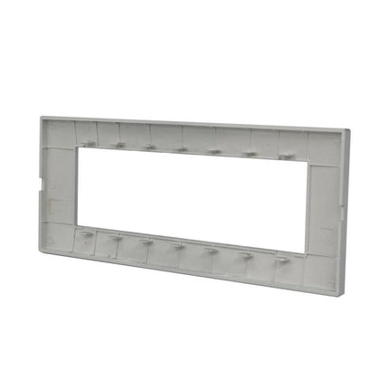 Placchetta per interruttore a 3 4 7 posti silver cassetta 503 compatibile con vimar plana supporto cover - enzoled