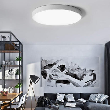 Plafoniera a led 70 watt rotonda lampada da soffitto bianca lampadario a luce fredda o naturale - enzoled