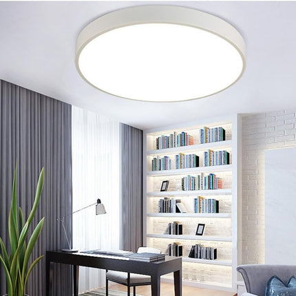 Plafoniera a led 70 watt rotonda lampada da soffitto bianca lampadario a luce fredda o naturale - enzoled