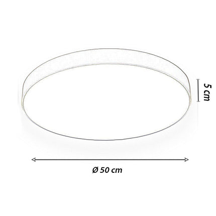 Plafoniera a led 70 watt rotonda lampada da soffitto nero lampadario a luce fredda o naturale - enzoled