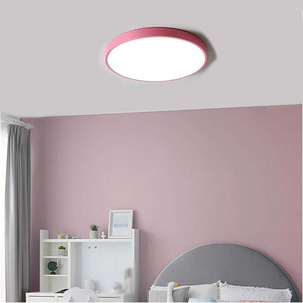 Plafoniera a led 70 watt rotonda lampada da soffitto rosa lampadario a luce fredda o naturale - enzoled