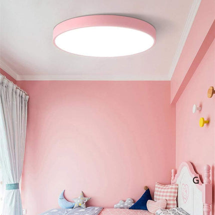 Plafoniera a led 70 watt rotonda lampada da soffitto rosa lampadario a luce fredda o naturale - enzoled