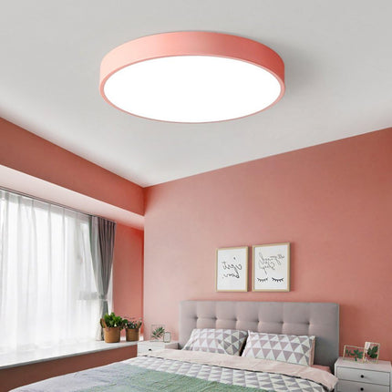 Plafoniera a led 70 watt rotonda lampada da soffitto rosa lampadario a luce fredda o naturale - enzoled
