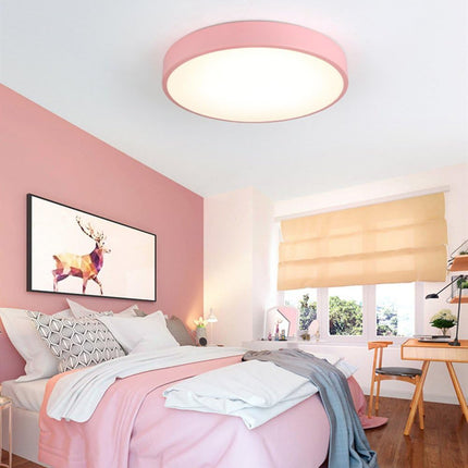 Plafoniera a led 70 watt rotonda lampada da soffitto rosa lampadario a luce fredda o naturale - enzoled