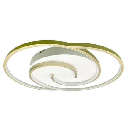 Plafoniera da soffitto a led 48 watt tonda lampadario moderno da cucina soggiorno luce fredda 6500k - enzoled