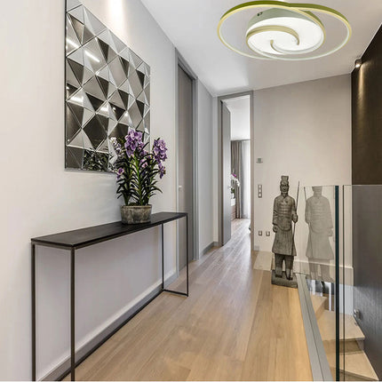 Plafoniera da soffitto a led 48 watt tonda lampadario moderno da cucina soggiorno luce fredda 6500k - enzoled