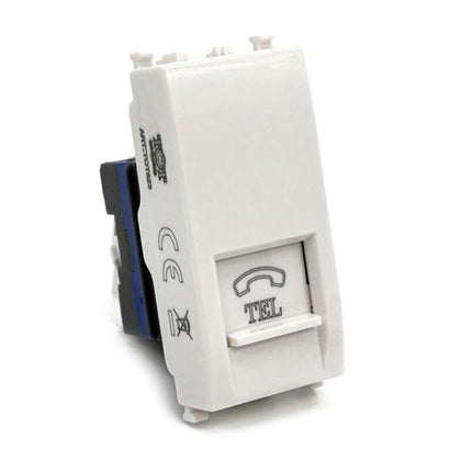 Presa telefonica rj11 compatibile con vimar plana connettore per cavo telefono - enzoled