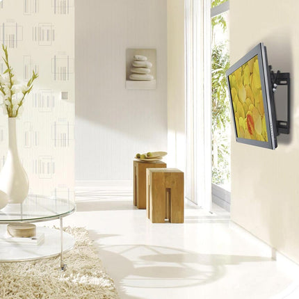 Staffa tv a parete fissa per tv monitor plasma da 14” a 42” inclinabile 15° supporto a muro televisore - enzoled