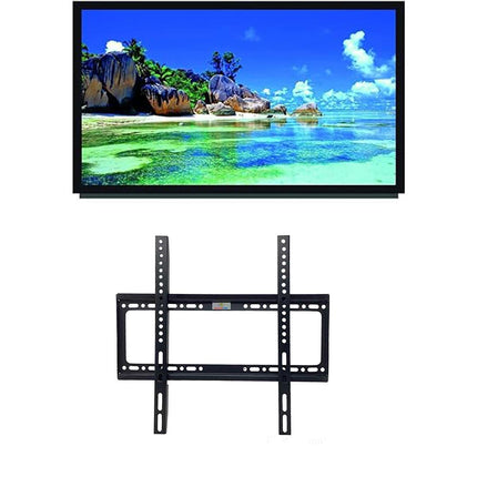 Staffa tv da 26” a 63” pollici supporto fisso a muro per televisore plasma lcd schermo attacchi vesa 200x200 200x400 300x300 400x400 - enzoled
