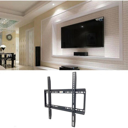 Staffa tv da 26” a 63” pollici supporto fisso a muro per televisore plasma lcd schermo attacchi vesa 200x200 200x400 300x300 400x400 - enzoled