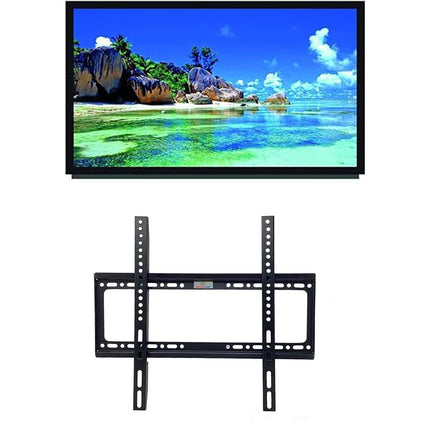 Staffa tv da 40” a 80” pollici supporto fisso a muro per televisore plasma lcd schermo attacchi vesa 75x75 200x200 mm - enzoled