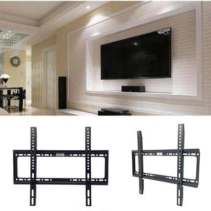 Staffa tv da 40” a 80” pollici supporto fisso a muro per televisore plasma lcd schermo attacchi vesa 75x75 200x200 mm - enzoled