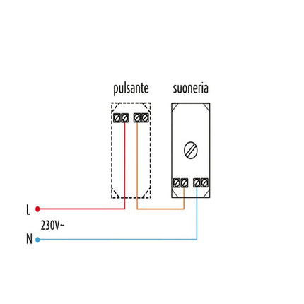Suoneria compatibile con vimar plana modulo campanello pulsante 6A 220v - enzoled