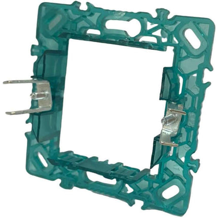 Supporti modulo verde per placche 2 3 4 7 posti compatibile con vimar plana cassetta 503 scatola per placchette interruttori - enzoled