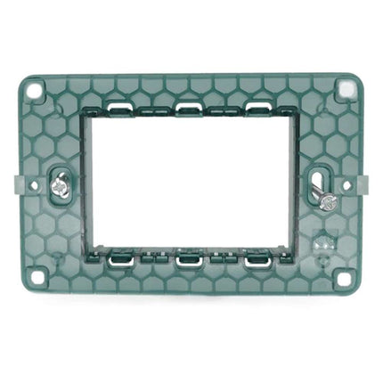 Supporti modulo verde per placche 2 3 4 7 posti compatibile con vimar plana cassetta 503 scatola per placchette interruttori - enzoled