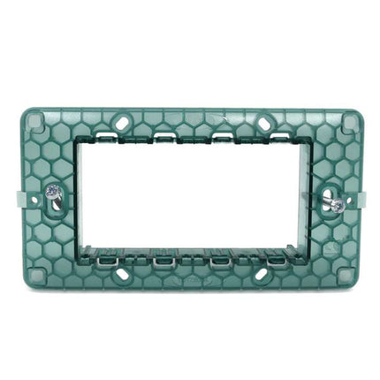 Supporti modulo verde per placche 2 3 4 7 posti compatibile con vimar plana cassetta 503 scatola per placchette interruttori - enzoled