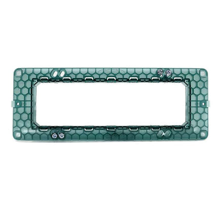 Supporti modulo verde per placche 2 3 4 7 posti compatibile con vimar plana cassetta 503 scatola per placchette interruttori - enzoled