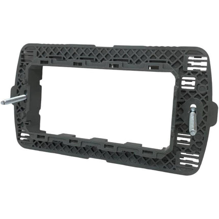Supporto modulo per placche 4 posti compatibile con living light international cassetta 504 scatola per placchette interruttori - enzoled