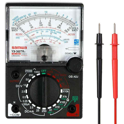 Multimetro analogico mini tester con puntali rilevatori di tensione enzoled