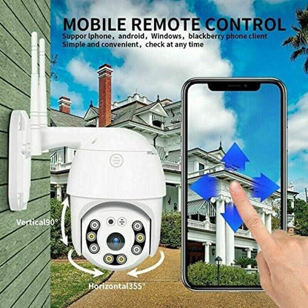 Telecamera dome WI-FI motorizzata con led da esterno full hd da esterno con zoom app Yoosee 5 Ghz - enzoled