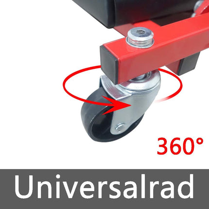 Carrello sabello da officina 2 in 1 sotto auto macchina da officina pieghevole con ruote girevole a 360° - enzoled