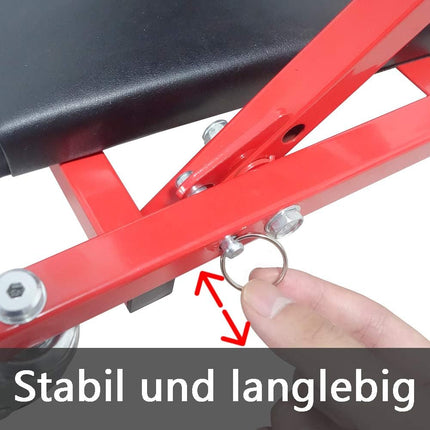 Carrello sabello da officina 2 in 1 sotto auto macchina da officina pieghevole con ruote girevole a 360° - enzoled