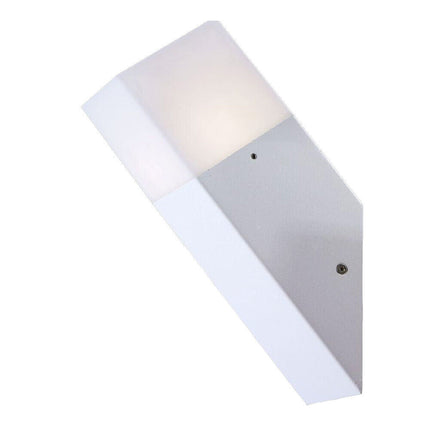 Applique a muro oblique per esterno con attacco E27 in alluminio lampada da parete per balcone terrazzo facciata casa IP44 - enzoled