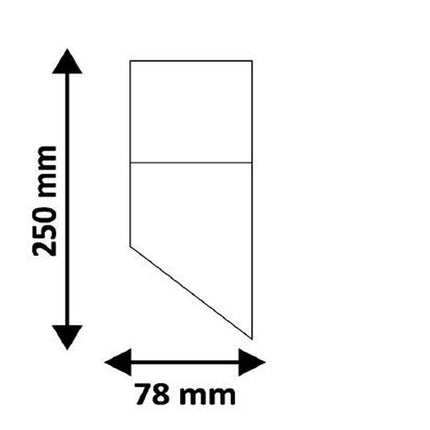 Applique a muro oblique per esterno con attacco E27 in alluminio lampada da parete per balcone terrazzo facciata casa IP44 - enzoled