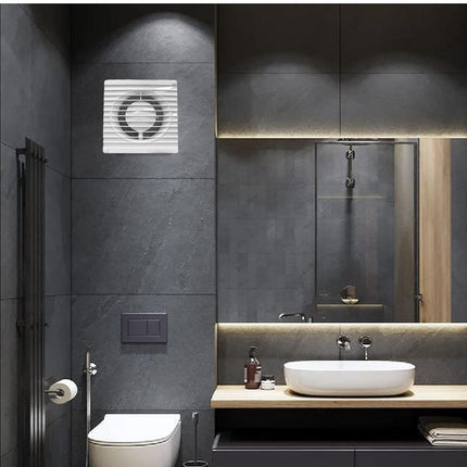 Aspiratore con ventola da parete per estrazione d’aria ventilazione per cambio aria elimina odori bagni ambienti pubblici e domestici 17 watt - enzoled