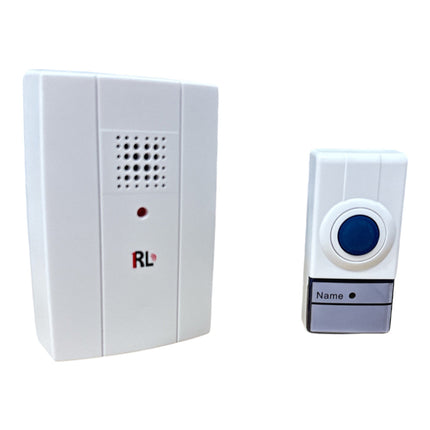 Campanello wireless senza fili raggio d’azione 100 metri a batteria con indicatore led trasmettitore con pulsante e ricevitore - enzoled