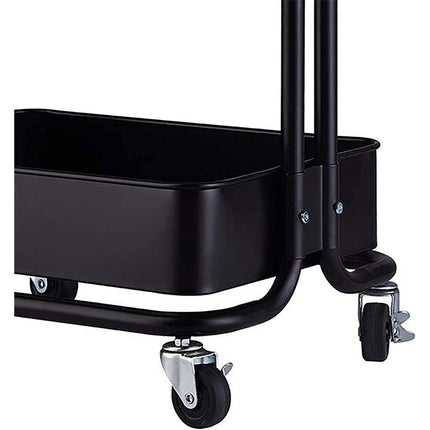 Carrello Multiuso con 3 cestelli in Metallo 4 carrellino con Ruote e cassettiera salvaspazio - enzoled