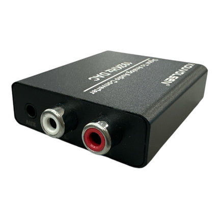 Convertitore unidirezionale audio da digitale ad analogico adattatore rca ottico aux 3,5mm 192KHz - enzoled