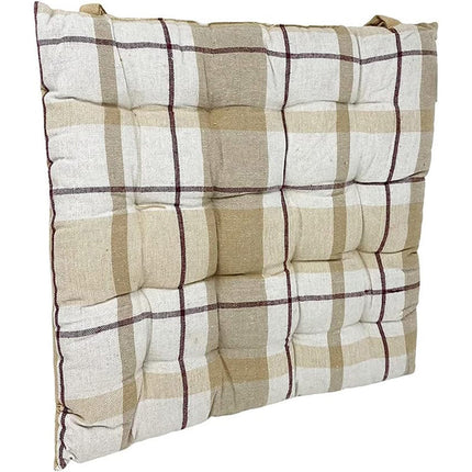 Cuscino per sedie da cucina cuscini imbottiti in cotone con laccetti 40x40 cm varie dimensioni - enzoled