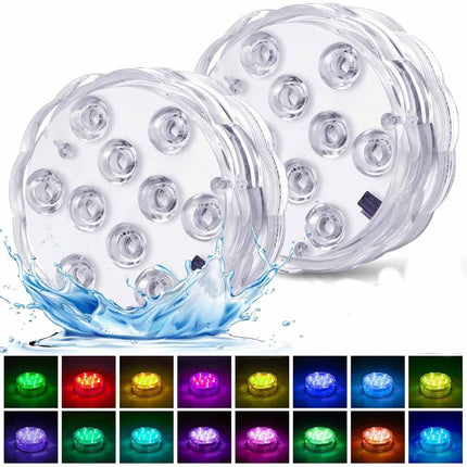 Faretto decoratico rgb impermeabile luci a batteria con telecomando cambia colore luci colarete - enzoled