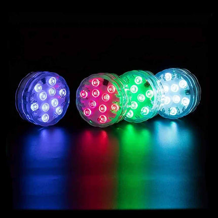 Faretto decoratico rgb impermeabile luci a batteria con telecomando cambia colore luci colarete - enzoled