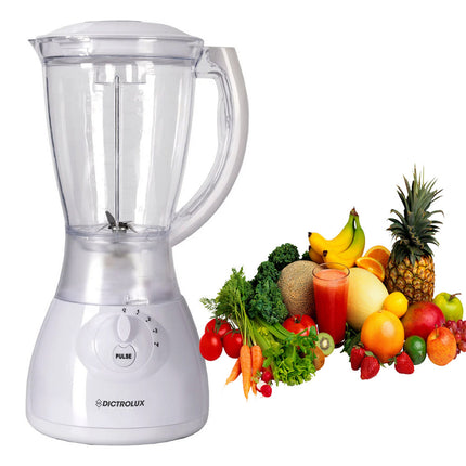 Frullatore elettrico 300 watt 4 velocità con bicchiere da 1500 ml mixer per frutta frappè - enzoled