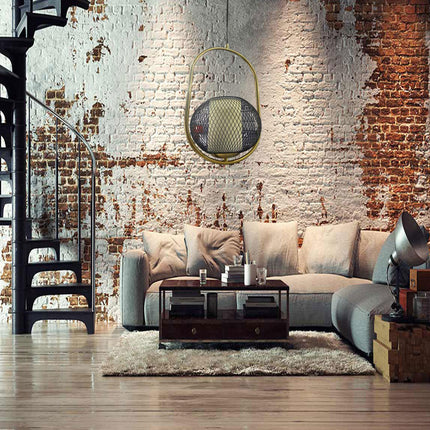 Lampadario moderno a sospensione lampada contemporanea in metallo oro attacco E27 - enzoled