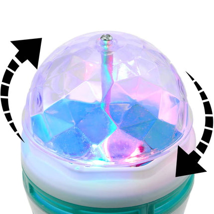 Lampadina led rotante rgb lampada multicolor con attacco E27 illuminazione stroboscopica per feste discoteca - enzoled