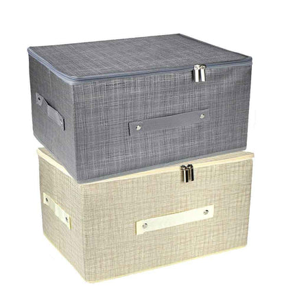 Scatola box porta abiti contenitore organizer portaoggetti per armadi con chiusura zip cerniera 45x60x24 cm - enzoled