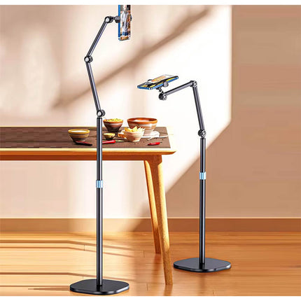 Piantana per cellulari inclinabile supporto da pavimento tavolo flessibile per smartphone allungabile cavalletto con rotazione 360° - enzoled