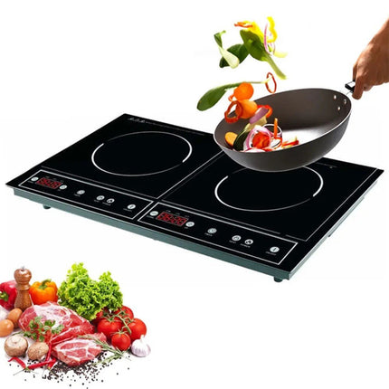 Piastra a induzione portatile singolo e doppio piano cottura fornello elettrico touch temperatura regolabile 1400/2000 watt - enzoled